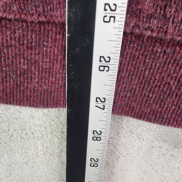 Mens Burgundy Tasso Elba Sweater 1/4 Zip 100% Cotton Long Sleeve Size XL - Picture 9 of 10